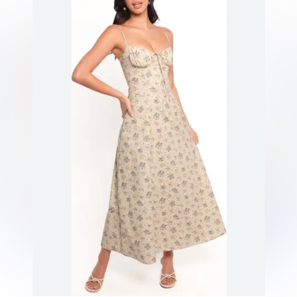 Petal & Pup Cream Floral Maxi Dress